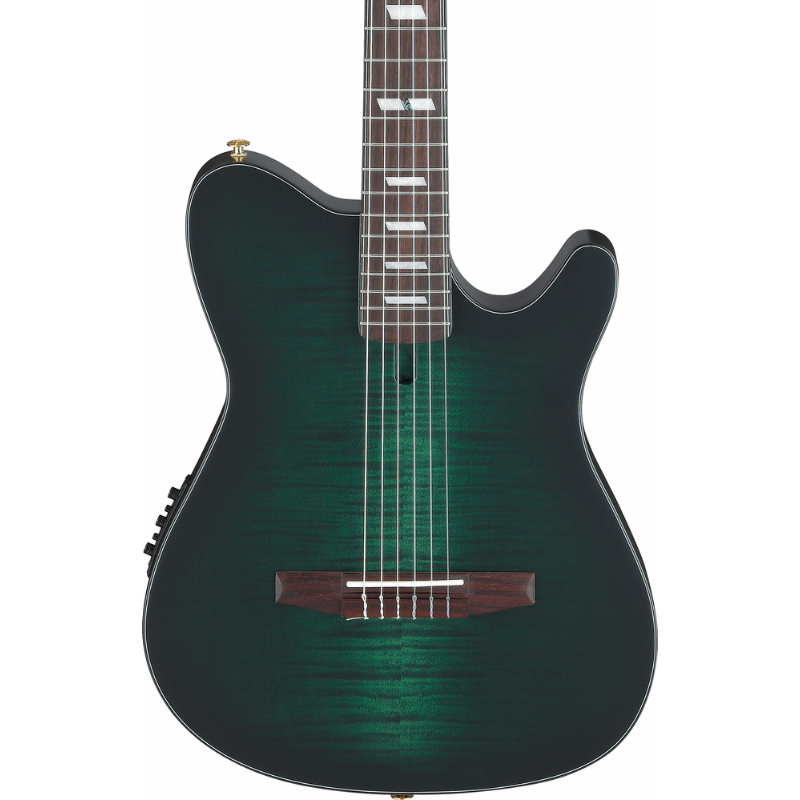 Ibanez FRH20FMN DGL Nylon String Electric Guitar — view 6