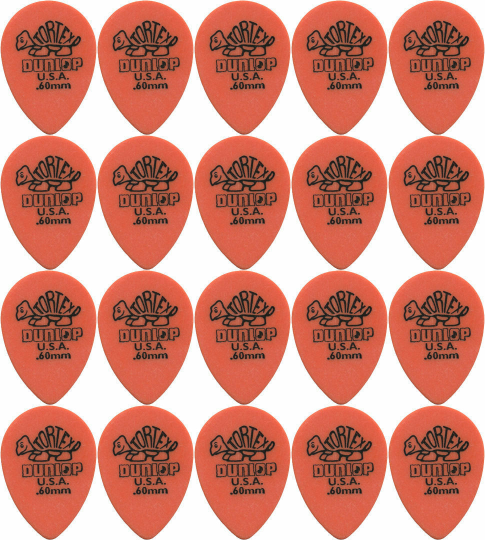 20 x Jim Dunlop Tortex Small Tear Drop .60MM Gauge Guitar Picks 423R