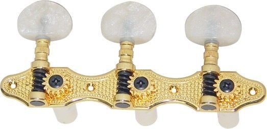 DR. PARTS - Classical Guitar Machine Heads Pearloid Buttons Complete Set