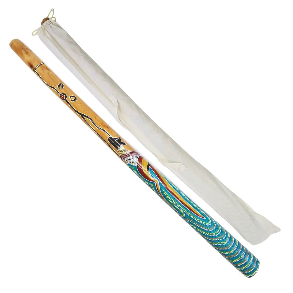 Hand Painted Acacia Didgeridoo 1.2m-1.3m with Carry Bag - Made in Australia by First Nation Artists — view 2