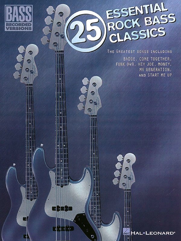 25 Essential Rock Bass Classics — Bass TAB (Hal Leonard)