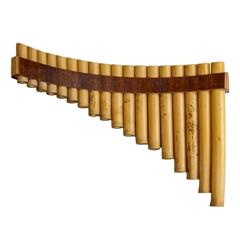 Schwarz Bamboo Panpipes 18 Note C (G-C) Curved Made in Austria — view 2