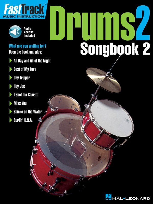 FastTrack Drums Songbook 2, Level 2 — Book & Online Audio (Hal Leonard)