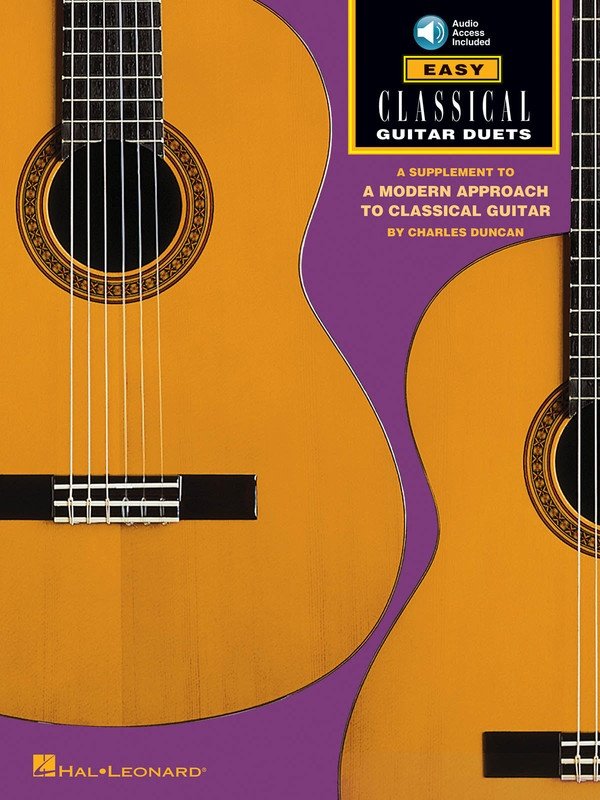 Easy Classical Guitar Duets Bk/Ola (Hal Leonard)
