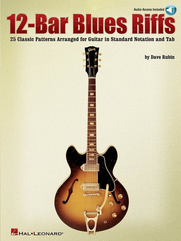 12-Bar Blues Riffs for Guitar — TAB Book/Online Audio (Hal Leonard)