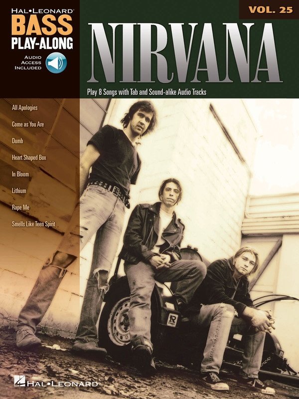 Nirvana — Bass Play-Along Vol. 25, Book/Online Audio (Hal Leonard)