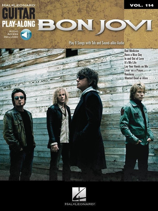 Bon Jovi Guitar Playalong V114 Bk/Ola (Hal Leonard)