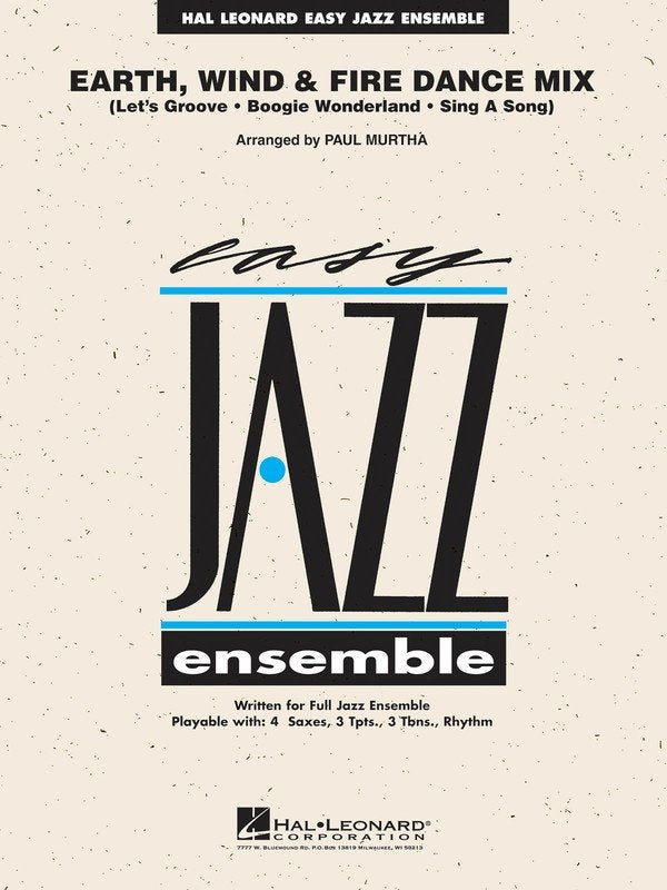 Earth Wind & Fire Dance Mix Je2 Sc/Pts (Hal Leonard)