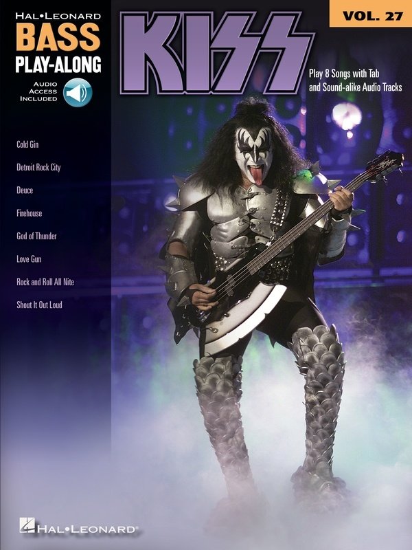 Kiss — Bass Play-Along Vol. 27, Book/Online Audio (Hal Leonard)