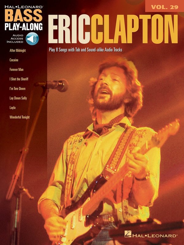 Eric Clapton — Bass Play-Along Vol. 29, Book/Online Audio (Hal Leonard)