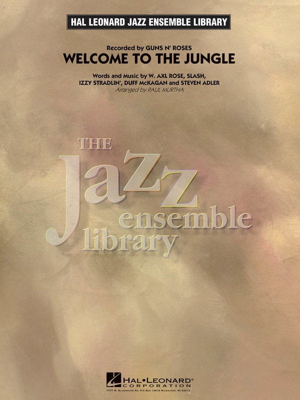 Welcome to the Jungle — Jazz Ensemble Grade 4 Score & Parts (Hal Leonard Jazz Ensemble Library)