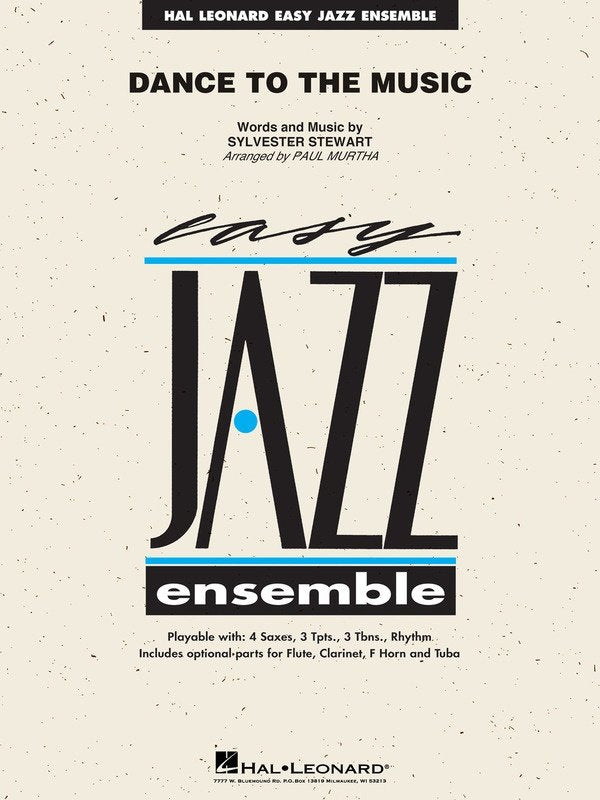 Dance to the Music — Jazz Ensemble Grade 2 Score & Parts (Hal Leonard Easy Jazz Ensemble Series)