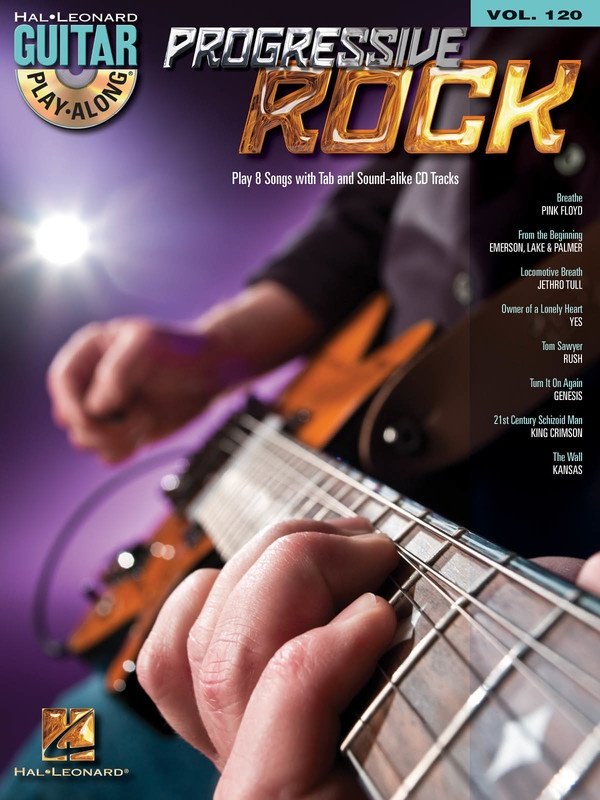 Progressive Rock — Guitar Play-Along Vol. 120 Book/CD (Hal Leonard)
