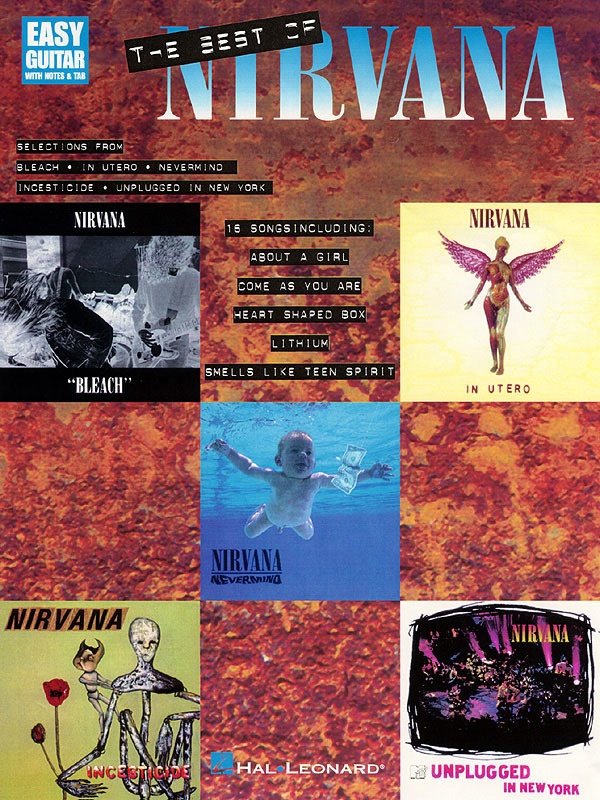 Best of Nirvana — Easy Guitar with Notes & TAB (Hal Leonard)