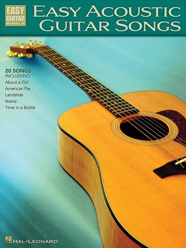 Easy Acoustic Guitar Songs with Notes & TAB - 20 Top Hits