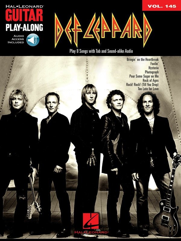 Def Leppard — Guitar Play-Along Vol. 145, Guitar TAB Book/CD (Hal Leonard)