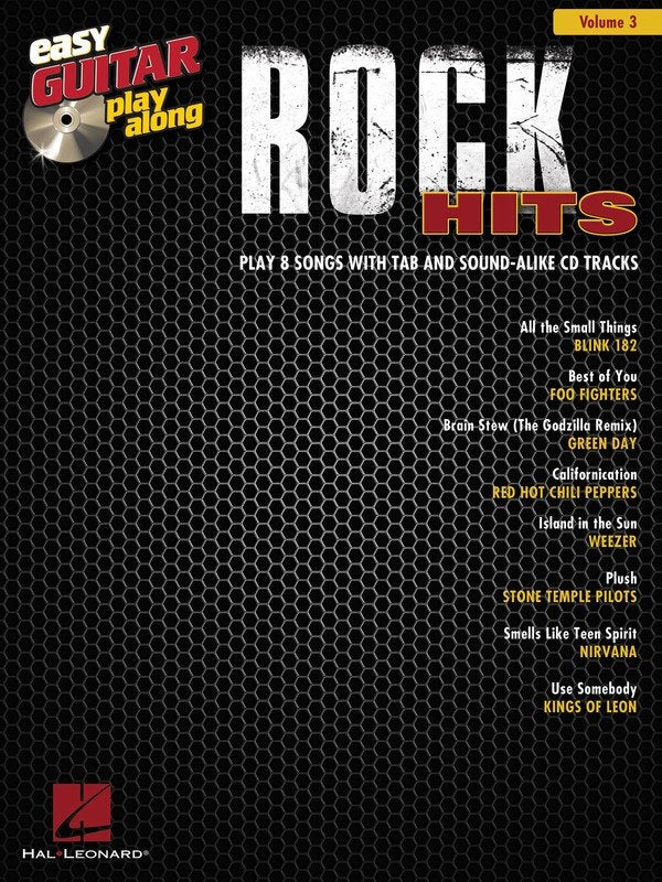 Rock Hits — Easy Guitar Play-Along Vol. 3, Book/CD (Hal Leonard)