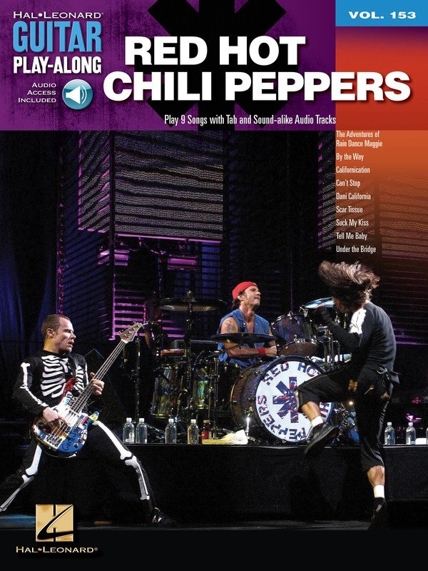 Red Hot Chili Peppers — Guitar Play-Along Vol. 153, Book/Online Audio (Hal Leonard)