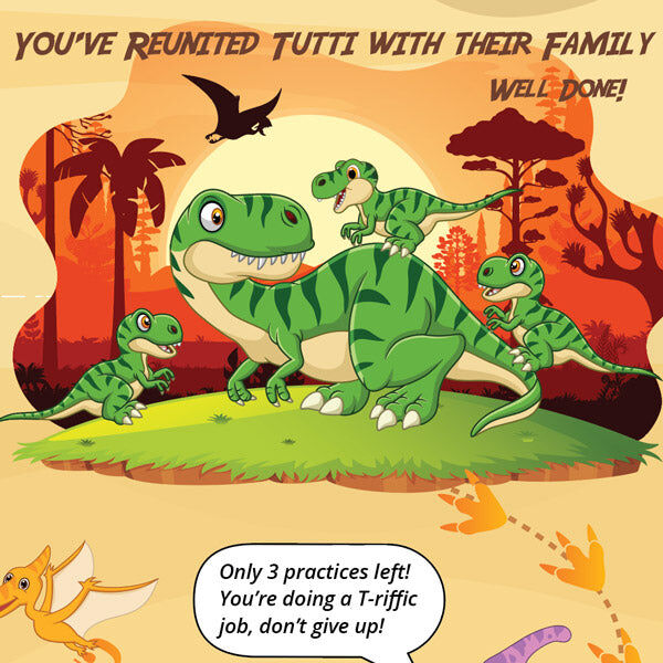 Jurassic Journey A3 Music Practice Chart with Stickers by Musically Gifted — view 6
