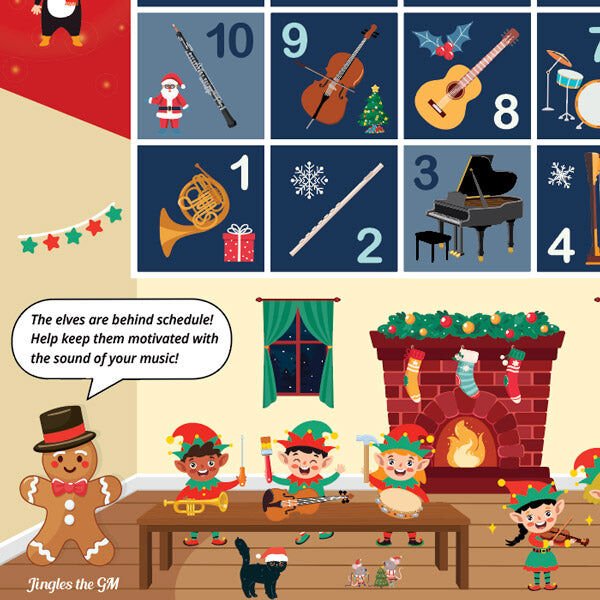 Santas Workshop A3 Music Practice Chart — view 6