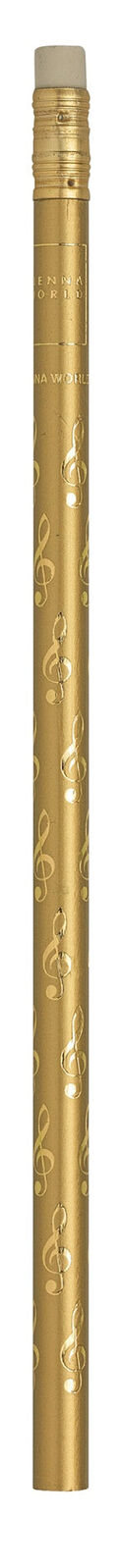 Music Pencil with Gold Treble Clefs