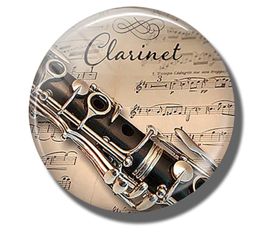 Magnet for Clarinet, 3cm circumference, Homeware, Kitchen and Dining