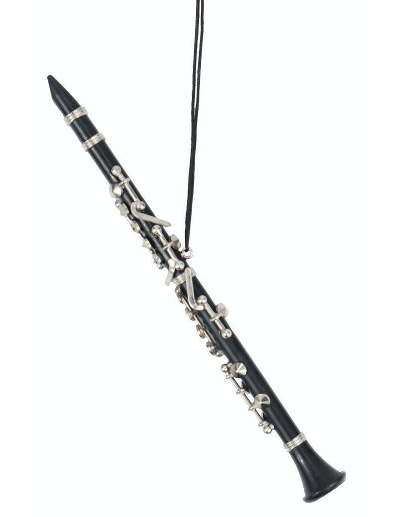 Christmas Clarinet Ornament - Musical Tree Decoration 15.5cm
