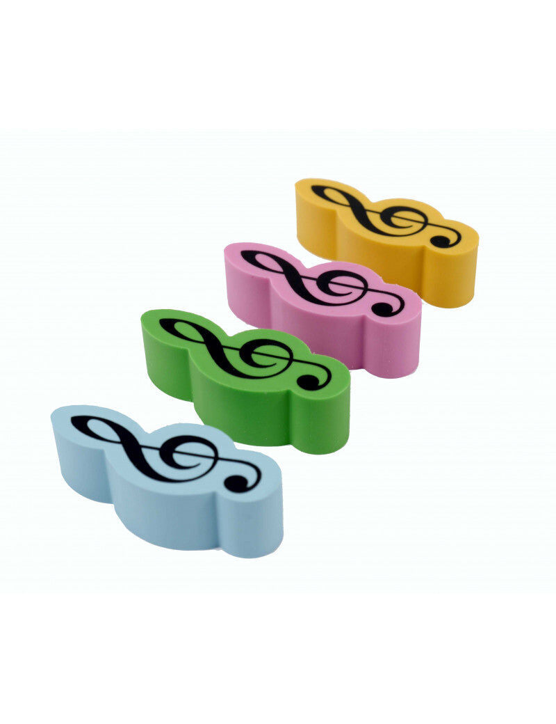 Treble Clef Music Erasers Pack of 4