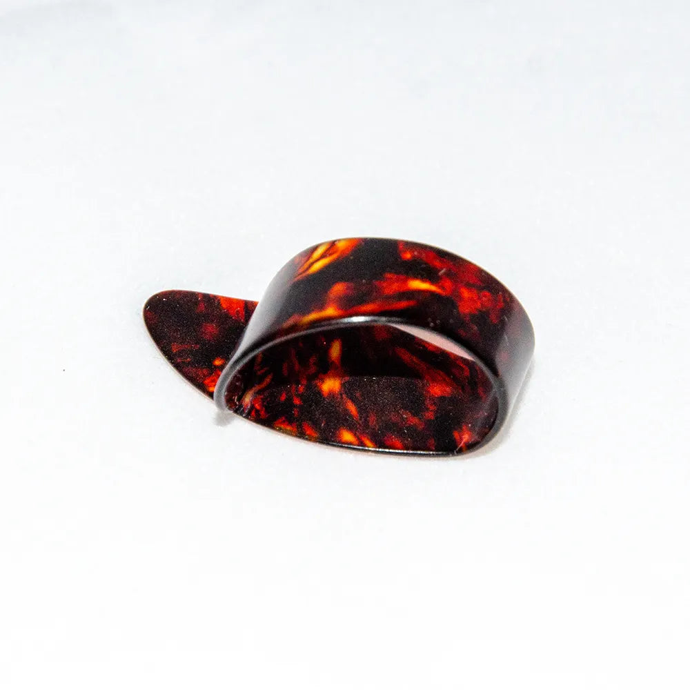 Tortoiseshell Medium Thumbpick - Celluloid, Made in Germany