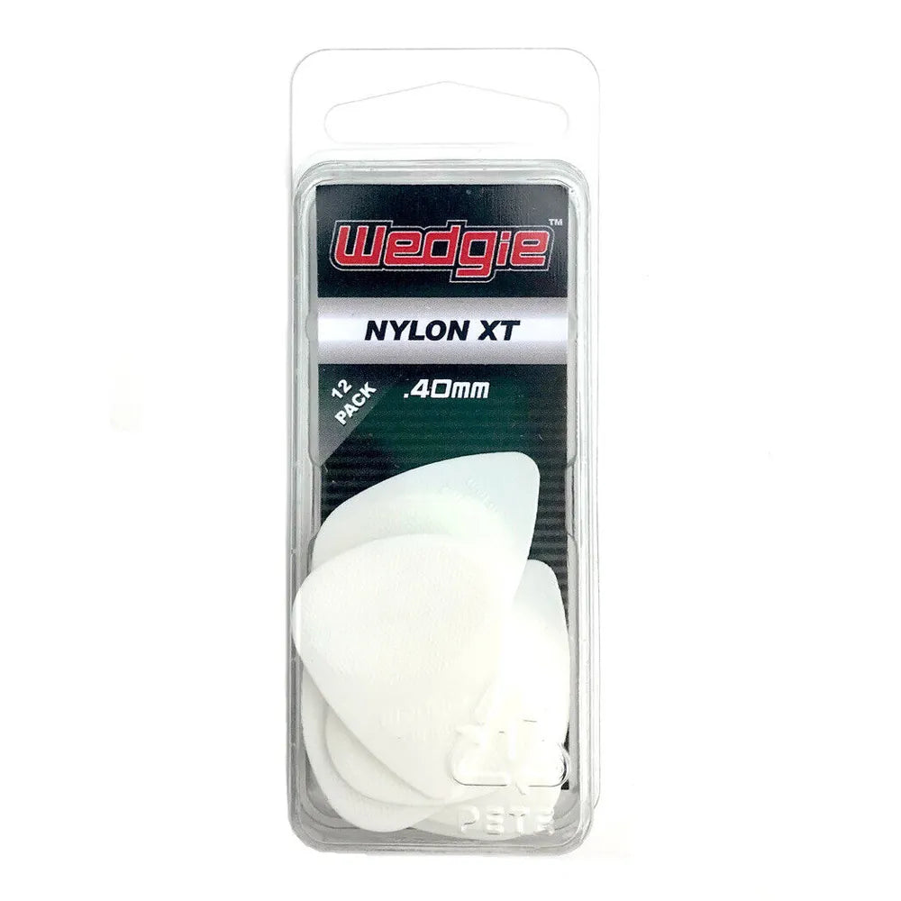 Wedgie Nylon Guitar Picks 12-Pack .40 White