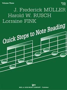 Quick Steps to Notereading Volume 3 for Viola