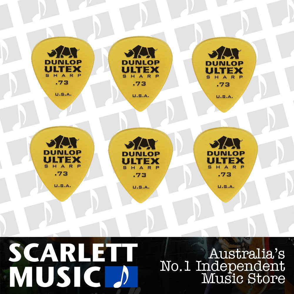 6x Dunlop Ultex Sharp .073 Gauge Guitar Picks 6 Pack — view 2