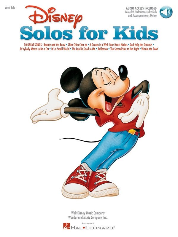 Disney Solos for Kids — Book/Online Audio (Hal Leonard)