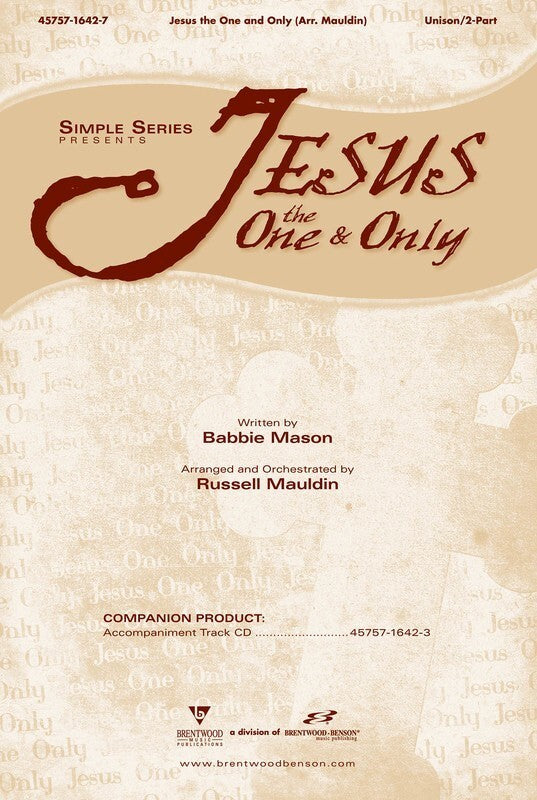 Jesus One & Only Anthem Unis/2Pt