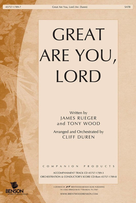 Great Are You Lord SATB