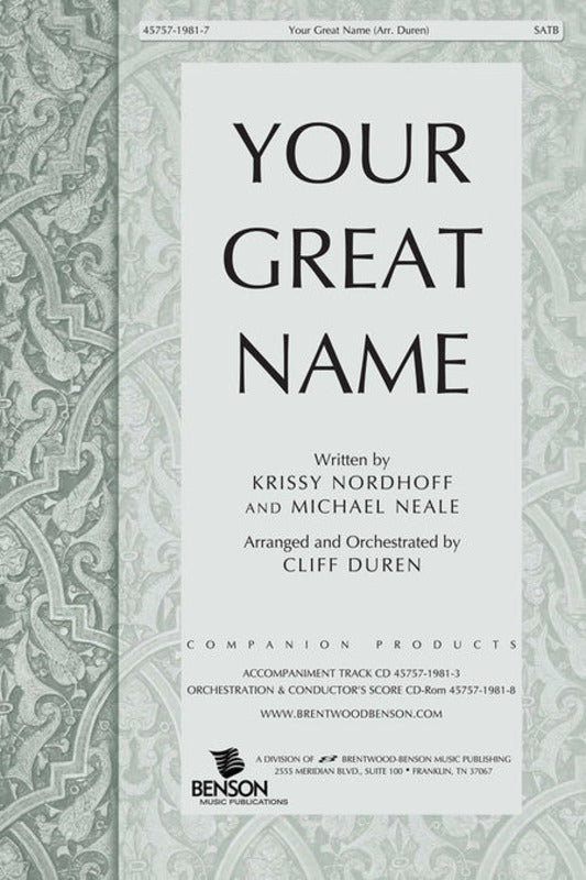 Your Great Name SATB