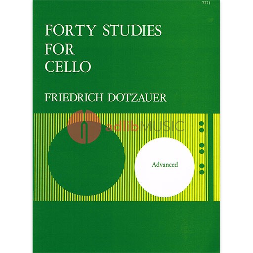 Dotzauer 40 Studies for Cello - Advanced Exercises - Cello Tutor & Method Book 7771 — view 2