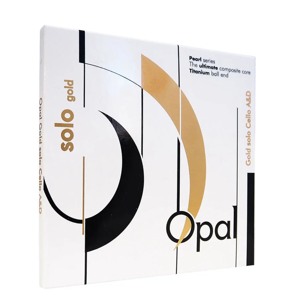 Opal Gold Soloist Cello Strings A/D Twin Pack Steel/Stainless Steel 18kg A Tension 14.1kg D Tension 69.5cm Length