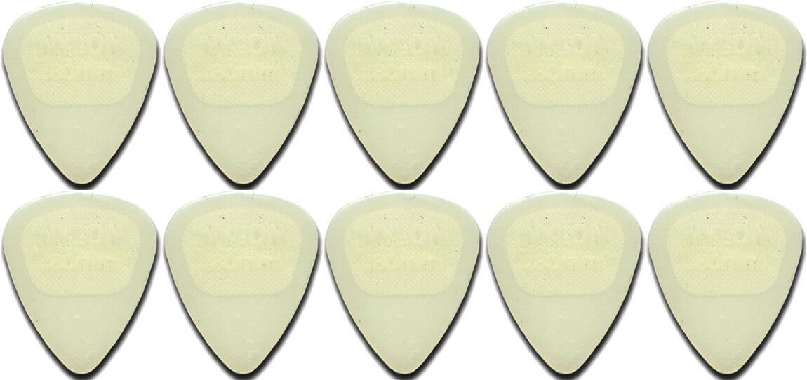 10 x Jim Dunlop Glow In The Dark Standard .80MM Gauge Guitar Picks Nylon