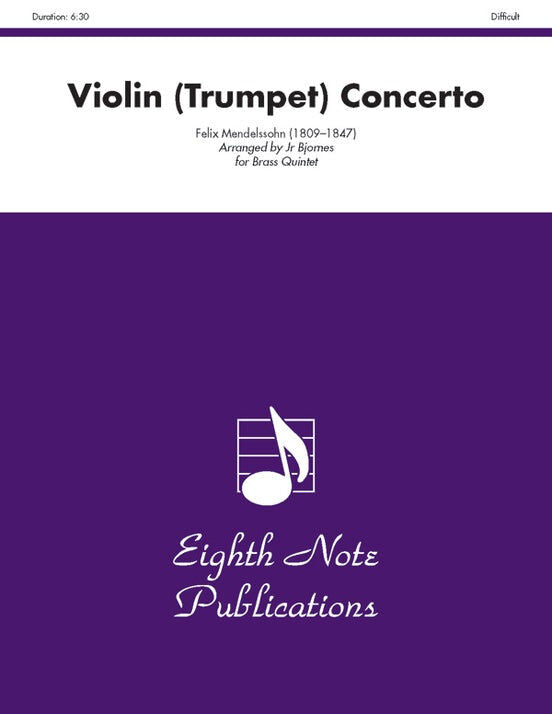 Violin and Trumpet Concerto Brass Quintet Sheet Music