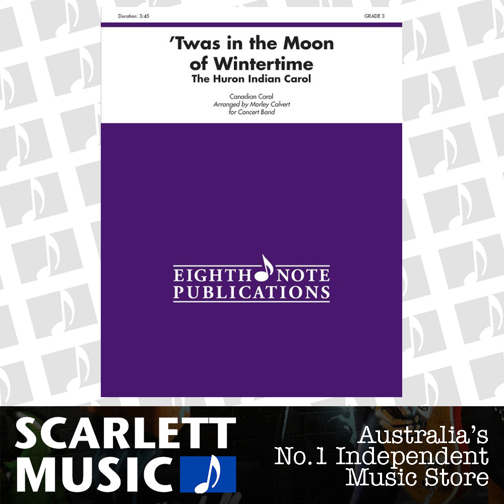 Twas in Moon of Wintertime Indian Carol Concert Band Sheet Music Grade 3 — view 2