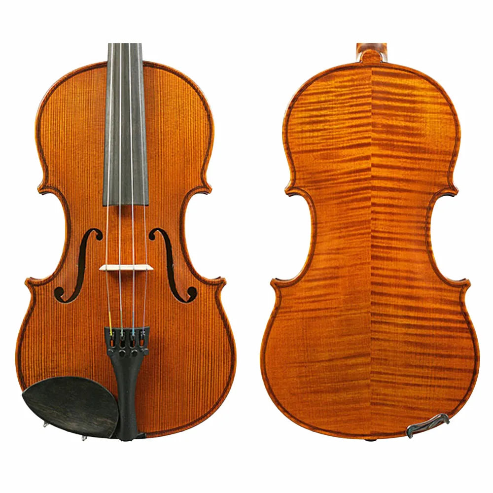 Gliga Vasile 4/4 Italian Model Violin - Solid Spruce Top, Maple Back, Ebony Fingerboard, Antique Oil Varnish, Stradivari Pattern