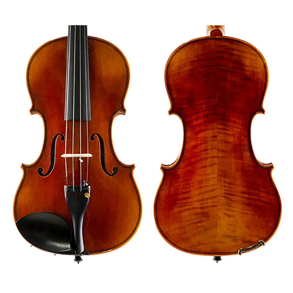 Raggetti RV-9 Violin 4/4 - Mountain Spruce Top, Himalayan Maple Back, Ebony Components, Stradivari Pattern, High Flame Varnish