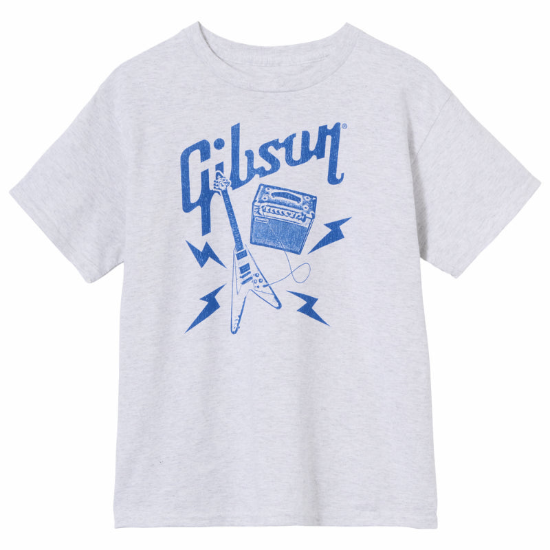 Gibson Kid's Flying V Tee Gray XL Cotton Polyester