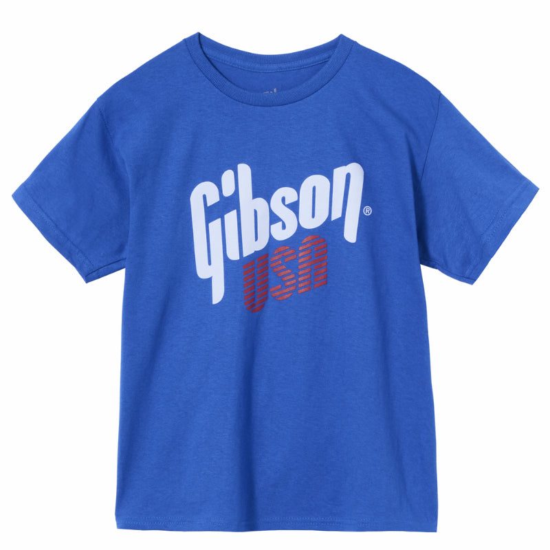 Gibson Kids USA Tee Royal Blue Medium 100% Cotton