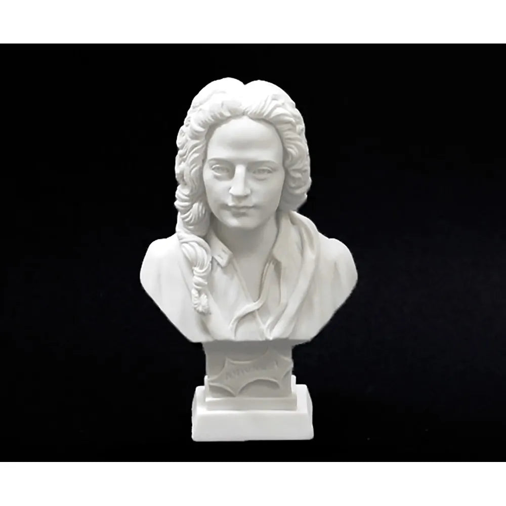 Vivaldi Bust 11cm - Crushed Marble with Resin Finish