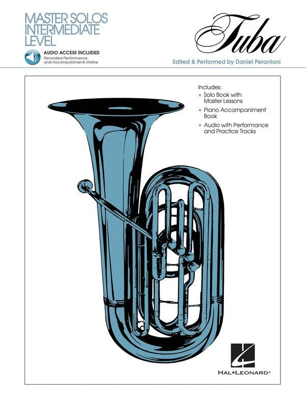 Master Solos: Intermediate Level — Tuba, Book/Online Audio (Hal Leonard)