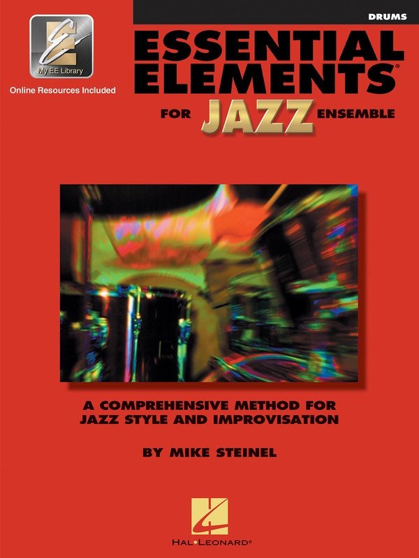 Essential Elements for Jazz Ensemble — Drums, Book 1, Book/Online Media (Hal Leonard)