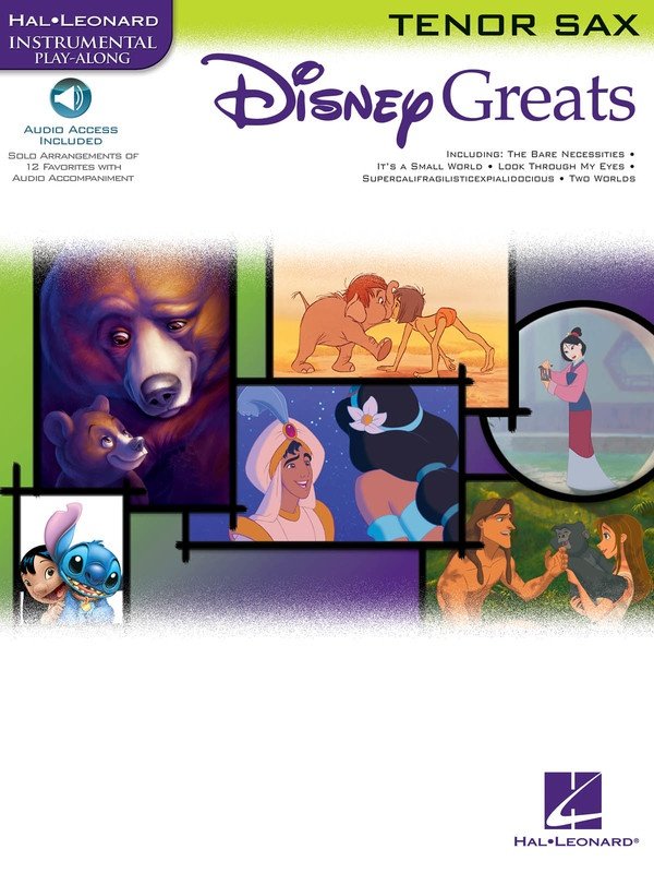 Disney Greats — Tenor Sax, Book/CD (Hal Leonard Instrumental Play-Along)