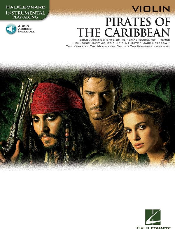 Pirates of the Caribbean for Violin - Hal Leonard Instrumental Play-Along, 24 Pages